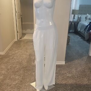 Elegant White Women's Pants